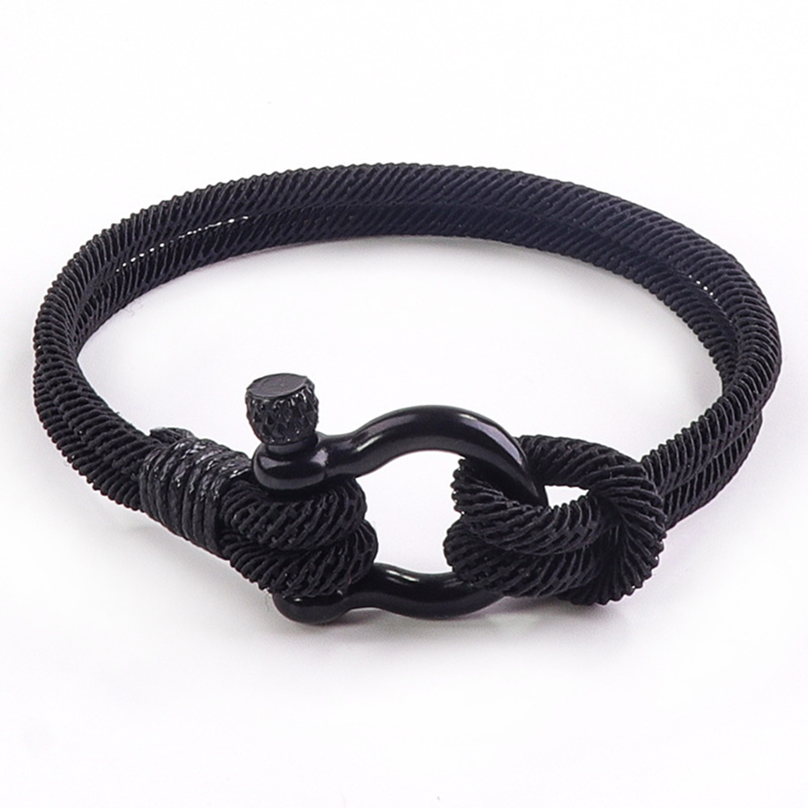 To My Grandson Love You Forever Nautical Bracelet Waterproof Paracord Cuff Wristband with Steel Screw Birthday Gifts for Son Boys